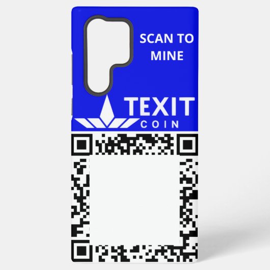 TeXit Coin Android Galaxy QR Samsung Galaxyケース (裏面)