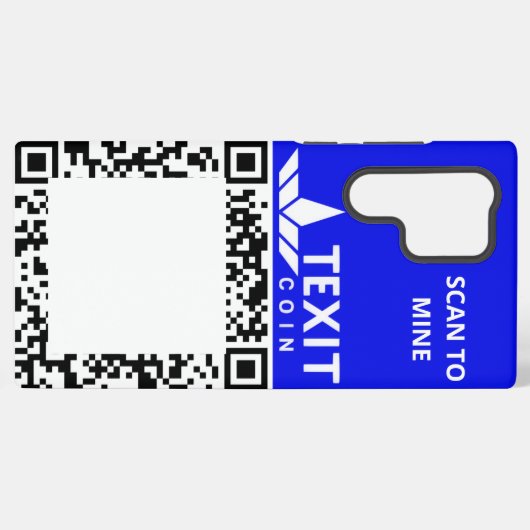 TeXit Coin Android Galaxy QR Samsung Galaxyケース (裏面横)