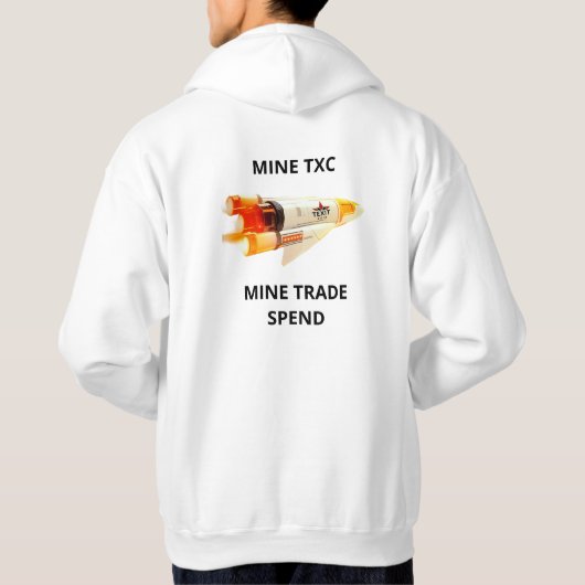 TeXit Coin OFFICIAL LOGO HOODIE ROCKETSHIP パーカ (裏面)