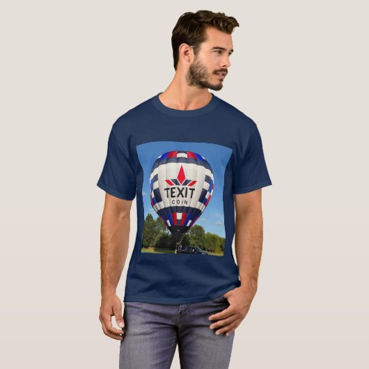 TeXit Coin Scan to Mine Balloon Tシャツ (正面フル)