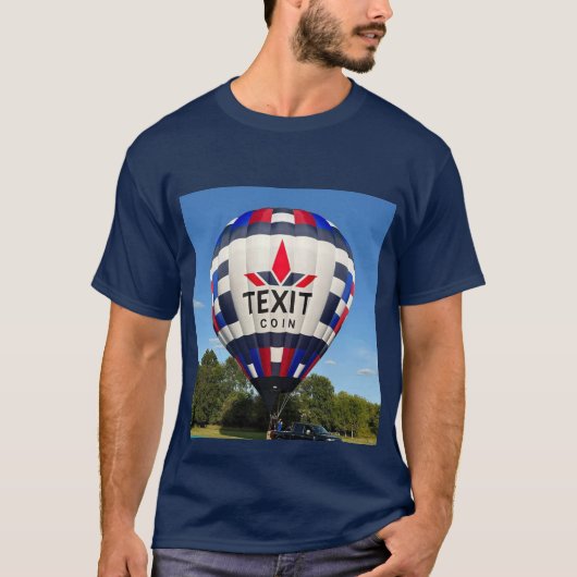 TeXit Coin Scan to Mine Balloon Tシャツ (正面)
