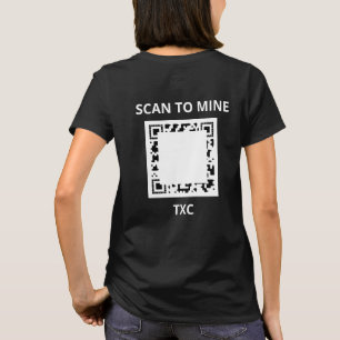 Texit Coin Scan TO MINE QRコード公式ロゴ Tシャツ