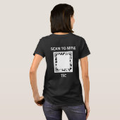 Texit Coin Scan TO MINE QRコード公式ロゴ Tシャツ (裏面フル)