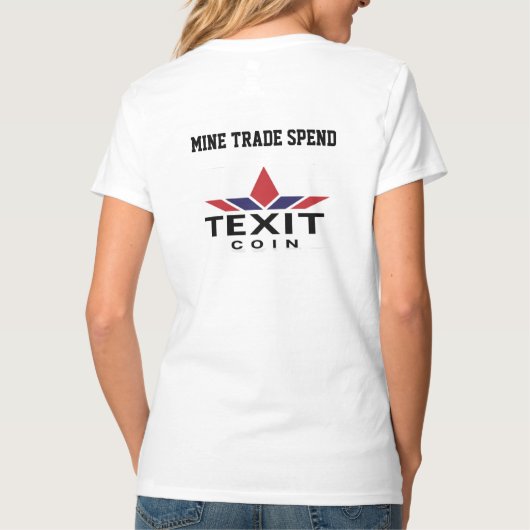 TeXit Coin Women's  Tシャツ (裏面)