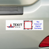TexitCoin公式ロゴ  バンパーステッカー (車上)