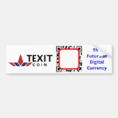 TexitCoin公式ロゴ  バンパーステッカー (正面)