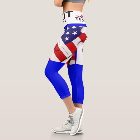 TexitCoin Logo Puzzle  Pieces Yoga  カプリレギンス (左)