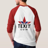 TexitCoin Official Logo and Armadillo  Tシャツ (裏面)