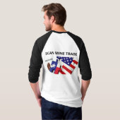 TexitCoin Official Wide Logo Puzzle Pieces on Back Tシャツ (裏面フル)