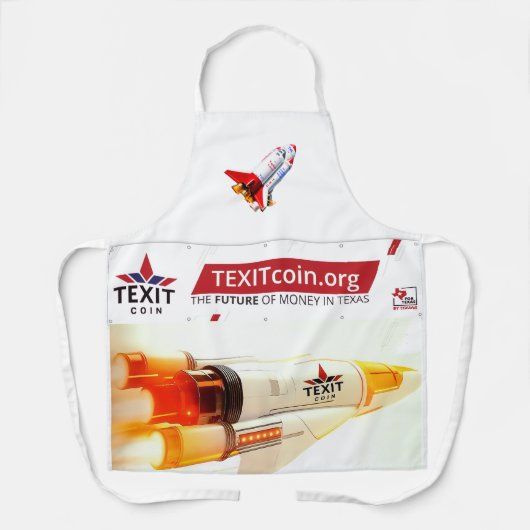 TexitCoin Rocketship Apron エプロン (正面)