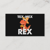 TexMexレックスTRexタコ恐竜Cinco de Mayoメキシコ 名刺 (裏面)