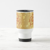 TEXT金ゴールドバレンタインデーのメッセージ トラベルマグ (中央)