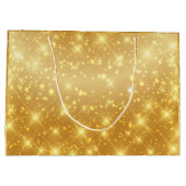 TEXT金ゴールドバレンタインデーのメッセージ ラージペーパーバッグ (裏面)