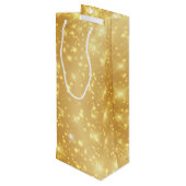 TEXT金ゴールドバレンタインデーのメッセージ ワインギフトバッグ (裏面アングル)