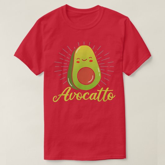 TEXT Avocado Tシャツ (デザイン正面)
