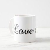 Text Design Mug コーヒーマグカップ (正面左)