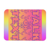 Text Or Talk Refrigerator  マグネット (横)