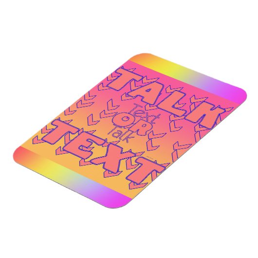 Text Or Talk Refrigerator マグネット (左側)