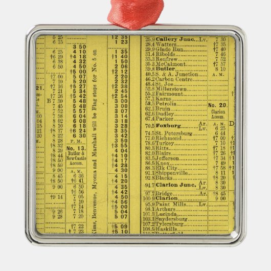 Text Page PittsburghおよびWestern Railway Company メタルオーナメント (正面)
