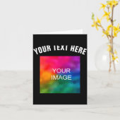 Text Upload Photo Template Boys Kids Modern _1  カード (黄色い花)