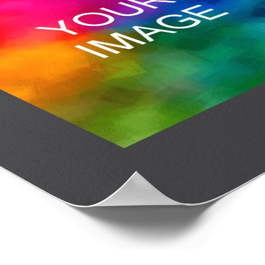 Text Upload Photo Template Boys Kids Modern _2  ポスター (角)