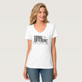 Texte Signal différent Tシャツ (正面フル)
