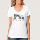 Texte Signal différent Tシャツ (正面)