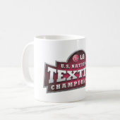 Texterのロゴのマグ コーヒーマグカップ (正面左)