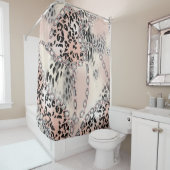 Textile Leopard:フローラチェーンパターン シャワーカーテン (インサイチュ)