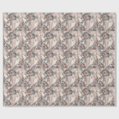 Textile Leopard:フローラチェーンパターン ラッピングペーパー (フラット)