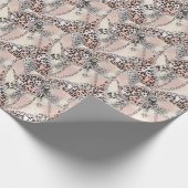 Textile Leopard:フローラチェーンパターン ラッピングペーパー (角)