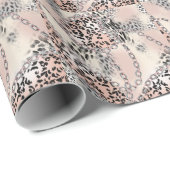 Textile Leopard:フローラチェーンパターン ラッピングペーパー (ロールコーナー)