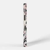 Textile Leopard:フローラチェーンパターン iPhoneケース (右側面)