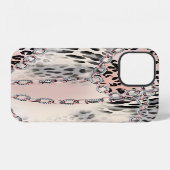 Textile Leopard:フローラチェーンパターン iPhoneケース (裏面横)