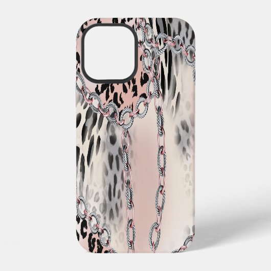 Textile Leopard:フローラチェーンパターン iPhoneケース (裏面)