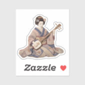 Textile Ukiyoe Artwork – Layered Felt Japanese  シール (シート)