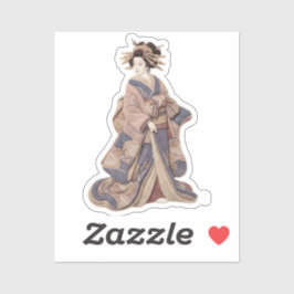 Textile Ukiyoe Artwork – Layered Felt Japanese  シール