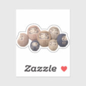 Textile Ukiyoe Artwork – Layered Felt Japanese  シール (シート)