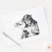 Texting Jesus - JK YOLO BRB スクエアシール (封筒)