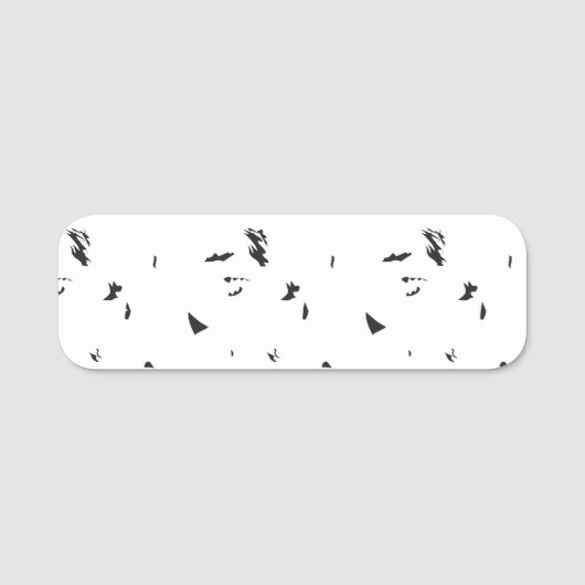 TextLogo名最高のタグのパーソナライズ 名札 (正面)