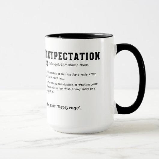Textpectation Mug -文字応答の待機 マグカップ (右)