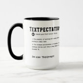 Textpectation Mug -文字応答の待機 マグカップ (左)