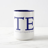 Textshopはコーヒー・マグ実験します ツートーンマグカップ (中央)