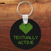 Textual Active - keychain キーホルダー (正面)