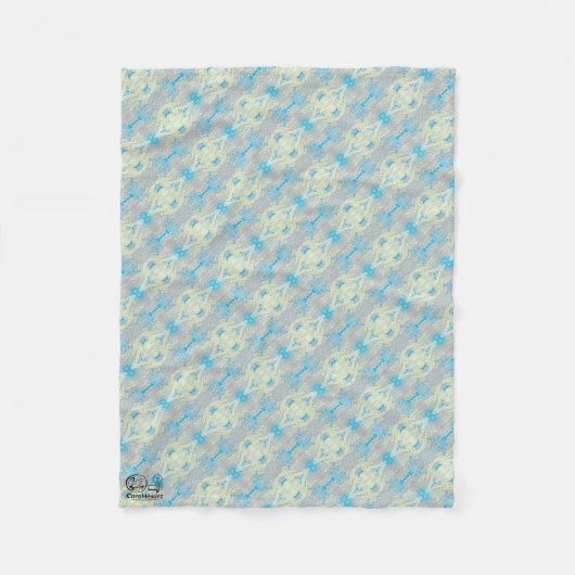 Textura #10 de obra La roca フリースブランケット (正面)