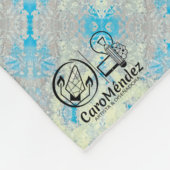 Textura #10 de obra La roca フリースブランケット (角)