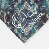 Textura #11 de la obra Maritimo フリースブランケット (角)