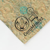 Textura #11 de obra Amanecer フリースブランケット (角)