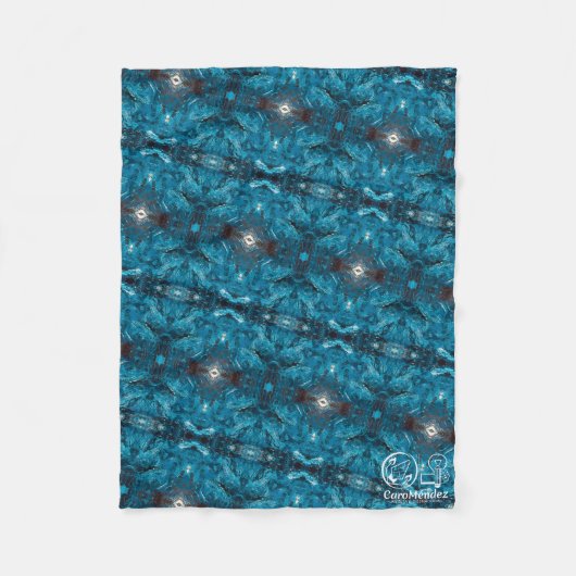 Textura #12 de obra Horizonte フリースブランケット (正面)