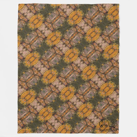 Textura #12 de obra La roca フリースブランケット (正面)